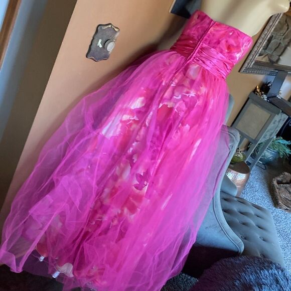 DEB Beautiful Prom Ball Gown Cinderella Pink 9/10 - Picture 5 of 8